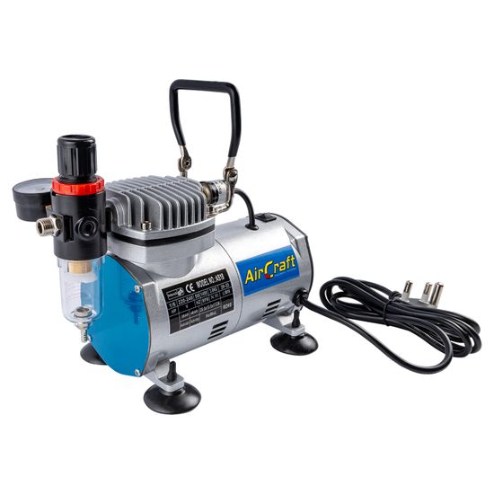 AIRCRAFT Compressor For Airbrush 1 Cyl. W/reg & Filter
